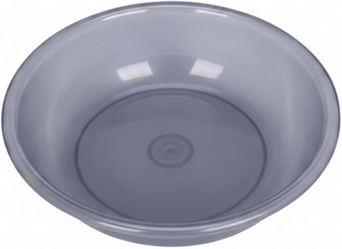 3-Pack Gray PP Plastic Mixing Bowls for Outdoor Camping & Food Prep, Nested Set of Small, Medium, Large Basins
