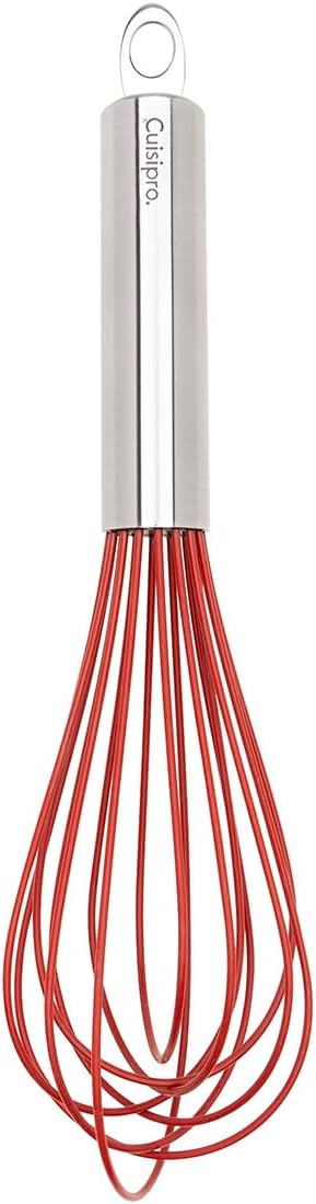 Cuisipro Silicone Piano Whisk 10" Red