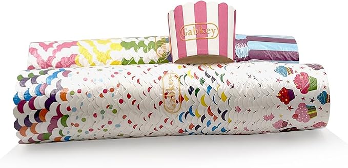 100pcs Random Colorful Premium Greaseproof Cupcake Paper Liners No Muffin Pan Needed Cupcakes Papers