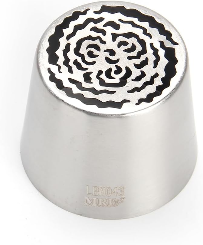 1 Piece Stainless Steel Extra Large Russian Flower Icing Tips,Pastry Frosting Piping Nozzles, Marshmallow Bouquet Icing Tips,Cake Decorating Piping Tips,Flower Frosting Nozzles for Decorating
