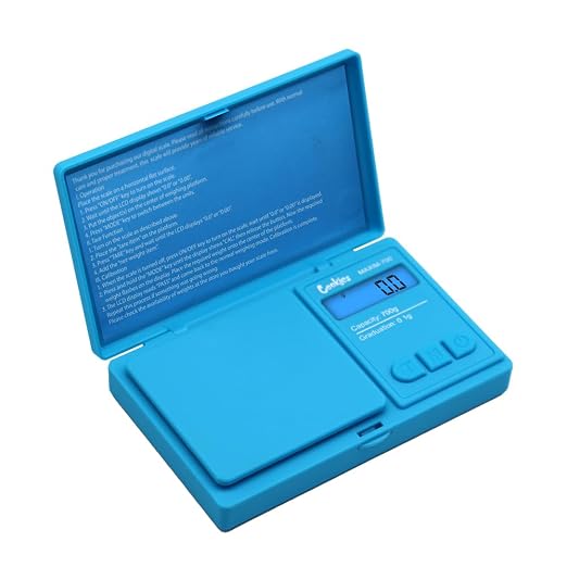 True 42 Maxim 201 Special Edition 200gx0.01g Precision Gram Scale for Jewelry/Food/Medicine Pocket Scale, Paisley 200g 0.01g (Cookies Blue)