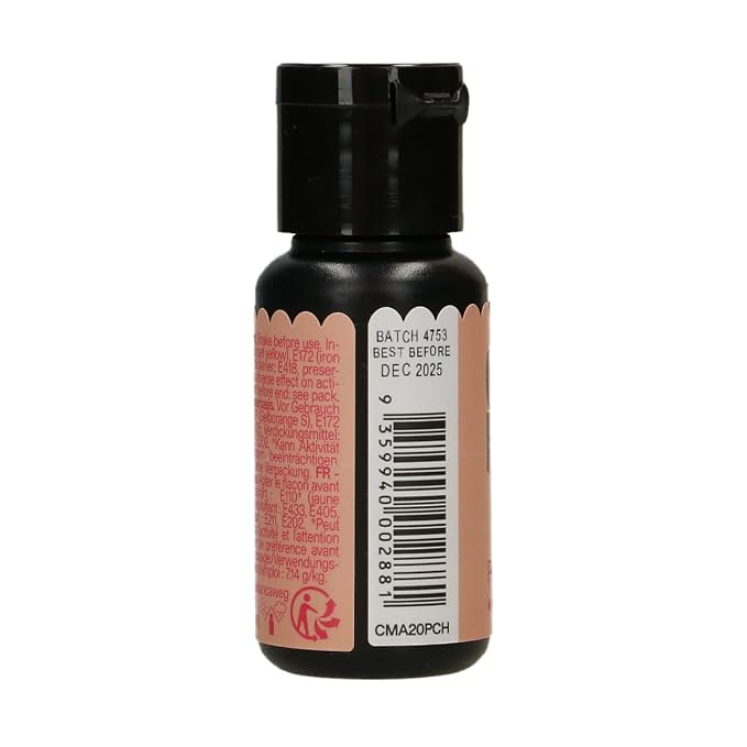 Colour Mill Aqua Blend Water-Based Food Coloring, 20 Milliliters Peach