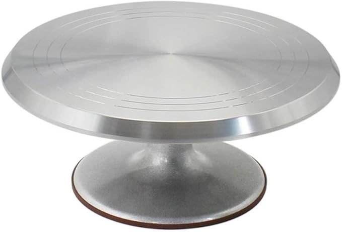 Cake Stand, Rotating Cake Decorating Stand Revolving Pottery Stand Turntable with Ball Bearings Diameter Heavy Duty 12 INCH