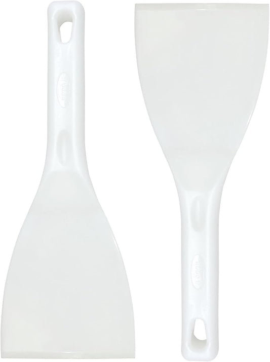 LRui Kitchen Professional Pizza Dough Scraper dough spatula,plastic flexible strip handle dough scraper（2 pack)