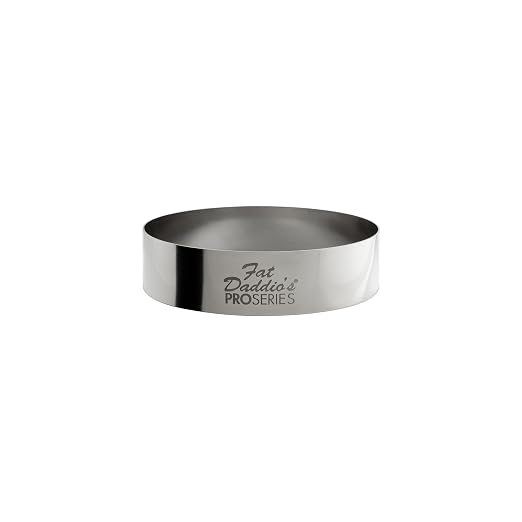 Fat Daddio's Stainless Steel Round Cake & Pastry Ring, 2.75 inch x 0.75 inch