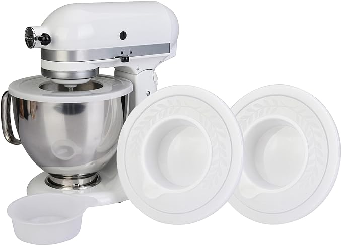 2 Pack Mixers Bowl Covers for KitchenAid 4.5-5 Quart Tilt-Head Stand Mixers | Effectively Prevents Dust and Flour Contained During Mixing. Helps Reduce Mess and Makes Cleanup Easier