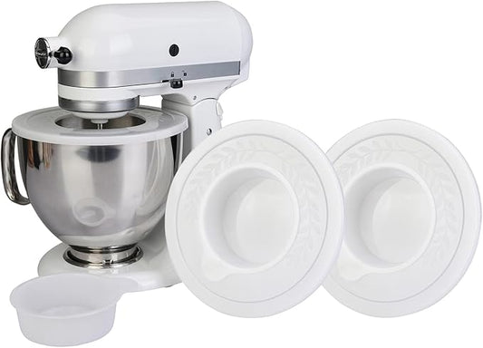 2 Pack Mixers Bowl Covers for KitchenAid 4.5-5 Quart Tilt-Head Stand Mixers | Effectively Prevents Dust and Flour Contained During Mixing. Helps Reduce Mess and Makes Cleanup Easier