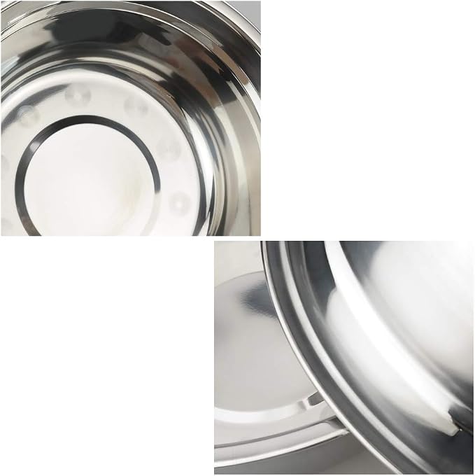 Begale 4-Pack Stainless Steel Mixing Bowls, Metal Prep Bowls