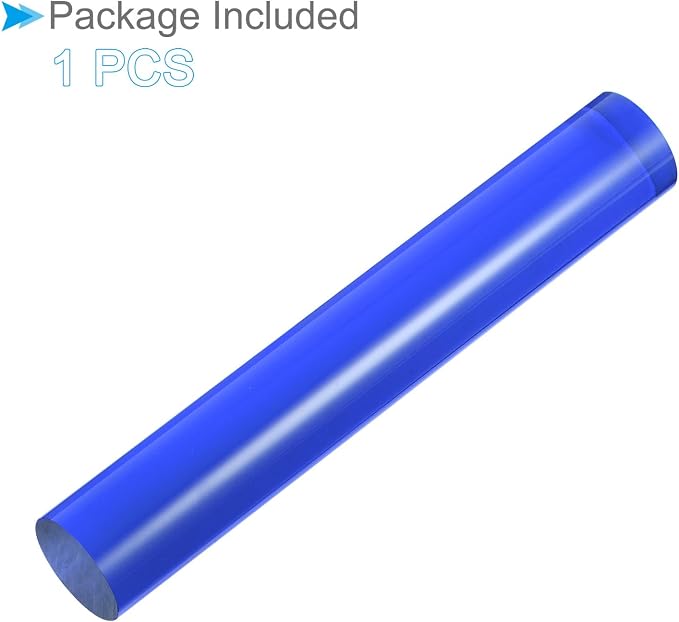 Acrylic Clay Roller, 6 Inch Length 1 Inch Dia., Acrylic Non-Stick Rolling Pin Roller - (Applications: for Shaping Sculpting), Blue