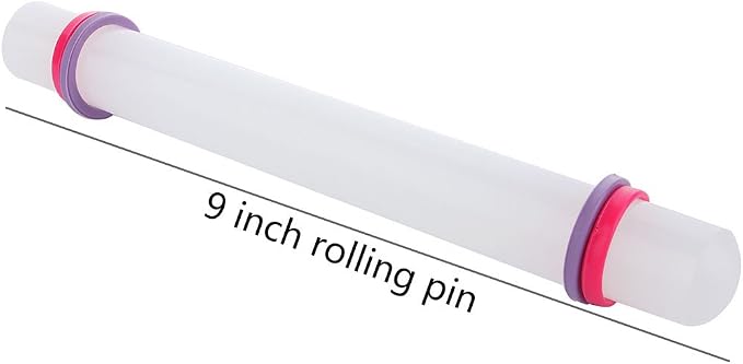 ScivoKaval Marshmallow Fondant Cake Decorating Hand Tool 12 Pcs 5 Sets Sugarcraft Gumpaste Icing Smoother Rolling Pin Trimmer Cutter Embosser Flower Scissor Modelling Accessories Supplies Kit Blue