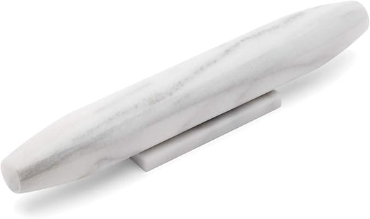 Fox Run Marble French Rolling Pin and Base, 2 x 12 x 2 inches
