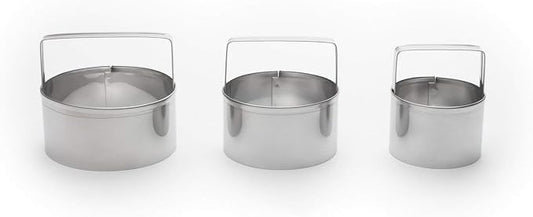 Fox Run Biscuit Cutter Set, 3-Piece Set, 2", 2.5", 3" Diameter