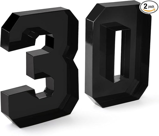 Cardboard Number for Charcuterie 30 Set Fillable Tray 10.2'' Black Charcuterie Paper Box for 30th Birthday Anniversary Party Decorations Chocolate Candy Cupcake Container