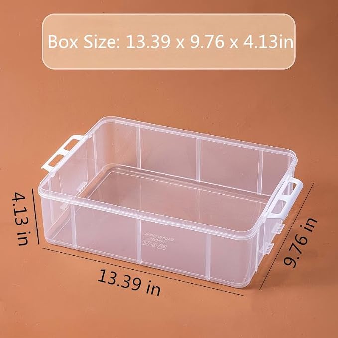 4-Tier Cupcake Carrier Stackable Storage Container,Store up to 48 Cupcakes | Plastic stackable trays with Lid and Handle. Lightweight for parties, baking, travel. Keeps cupcakes secure. BPA-free.