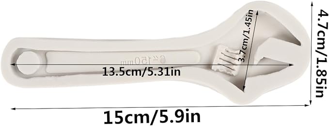 Hand Tools Silicone Molds Wrench Fondant Mold for Cake Decoration Cupcake Topper Chocolate Candy Polymer Clay Gum Paste
