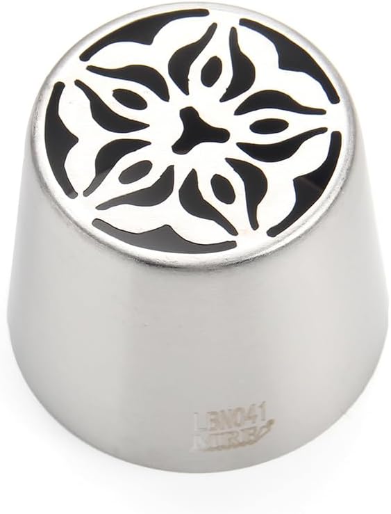1 Piece Stainless Steel XXL Russian Flower Icing Tips,Pastry Frosting Piping Nozzle for Marshmallow Bouquet,Cake Decorating Piping Tips,Flower Frosting Nozzles for Decorating