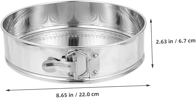 9-inch Stainless Steel Springform Cake Pan 304 Material with Removable Bottom and Secure Lock, Leakproof Cheesecake Mold for Home Baking and Oven Use
