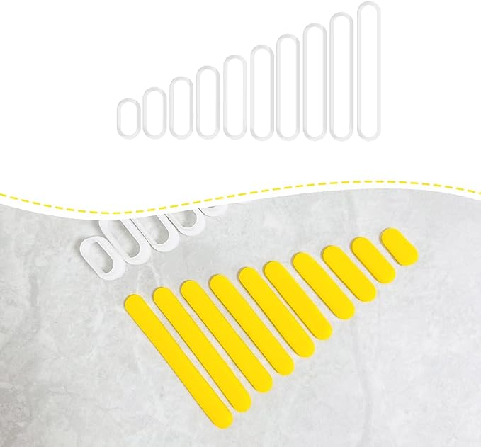 Xaekicr 10PCS Polymer Clay Cutters Oval Bar Shapes | Multi Size Clay Cutters for Earrings Making | Geometric Clay Earring Cutters | Polymer Clay Tools for DIY Crafts