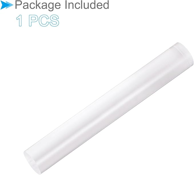 Acrylic Clay Roller, 7.28 Inch Length 1 Inch Dia., Acrylic Non-Stick Rolling Pin Roller Transparent - (Applications: for Shaping Sculpting)