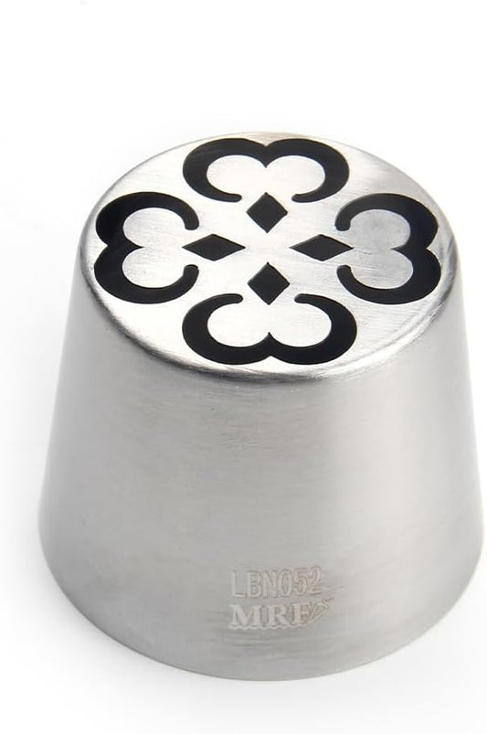1 Piece Stainless Steel Extra Large Cherry Pattern Icing Tips,Pastry Frosting Russian Piping Nozzles for Marshmallow Bouquet, Cake Decorating Piping Tips,Flower Frosting Nozzles for Decorating
