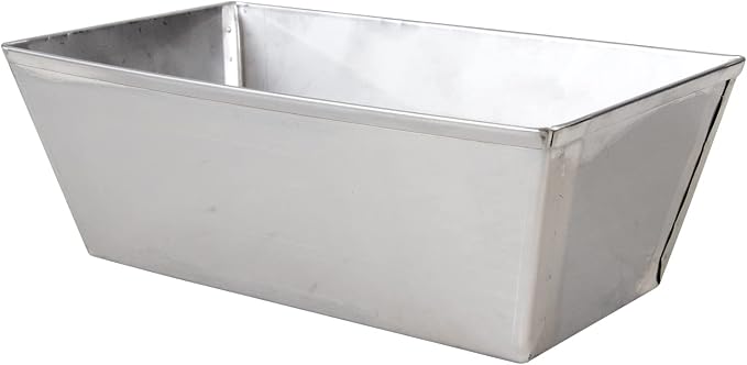 Homeplace Loaf Pan Large 9x5 Stainless Steel Stainless Steel - Hand Made In USA - Not Polished Food Service Grade