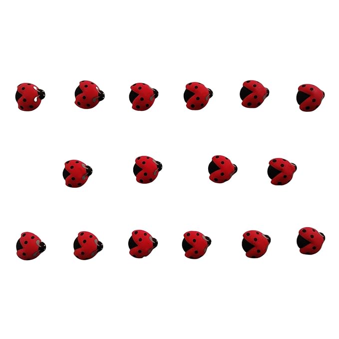 EPHVODI Ladybugs Cakes Decorations Edible Ladybug Shaped Hard Sugar Icing Decorations Cupcake Toppers for Baking Cookie Ice Cream Candy Decoration