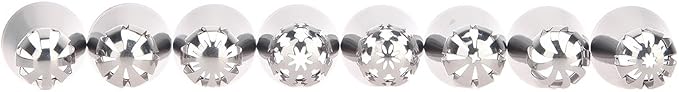 Russian Piping Tips - Professional Sphere Nozzles for Cake Decorating, Set of 8
