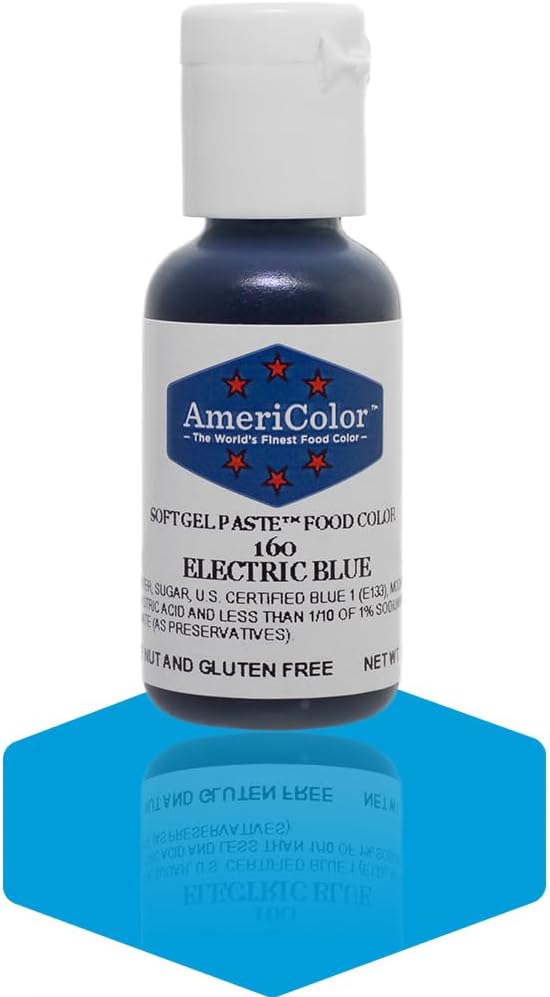 Americolor Soft Gel Paste Food Color, Electric Blue
