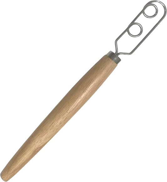 Sourdough Starter Stirring Hook and Danish Dough Whisk | Small Size to Fit in Jars | Improve the Mixing Standard Of Your Starter For Better Baking Results | New England Sourdough Starter Co.