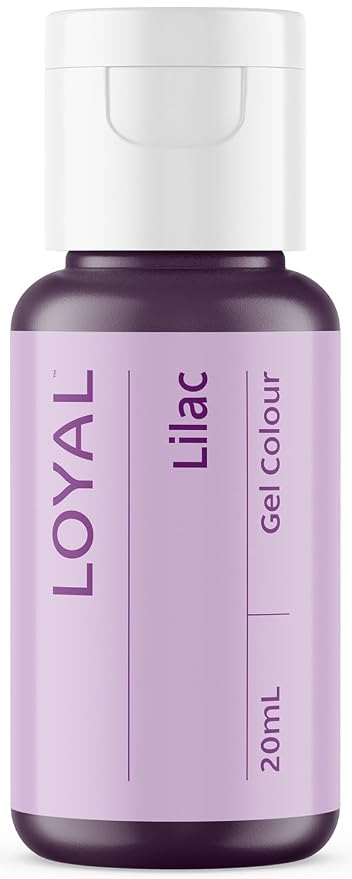 Loyal Gel Food Coloring | Vibrant Color for Buttercream, Fondant, Royal Icing, Gum Paste, Marzipan and Cake Batter | Gel-Based Concentrated Food Dye - 20ml Lilac