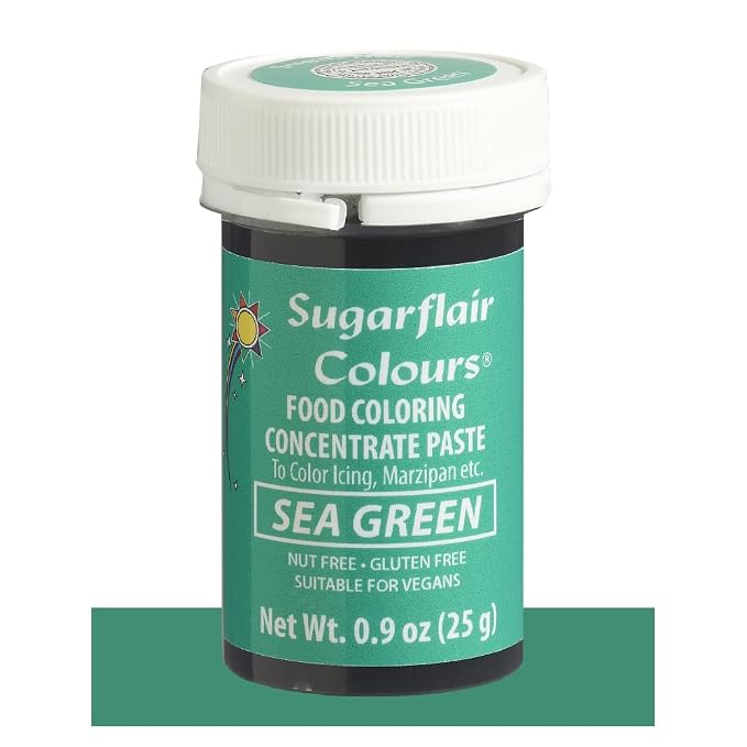 Sugarflair Food Coloring Concentrate Paste, 25 Grams Sea Green