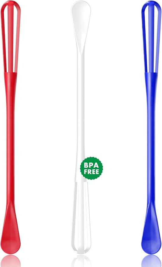 OYV American Colors Mini Whisk Set, 8.5 in Mini Whisks for Cooking, 3 Pieces Small Wisk For Whisking, Beating, Blending Ingredients, Mixing Sauces, BPA Free Tiny Whisk