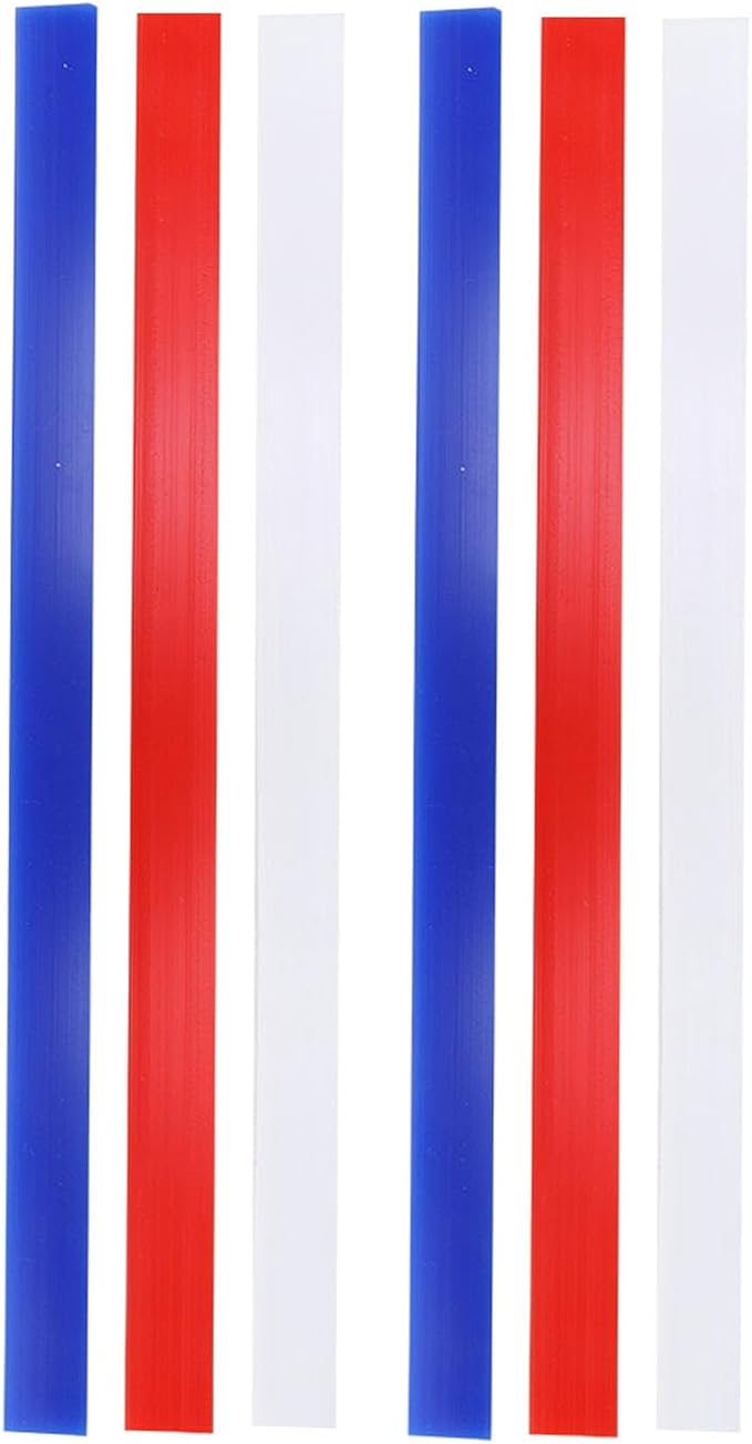 Dioche 1/2 Inch Rolling Silicone Measuring Dough Strips – Rolling Pin Guides for Cookies, Pies, & Baking – Set of 3 Thickness Specifications
