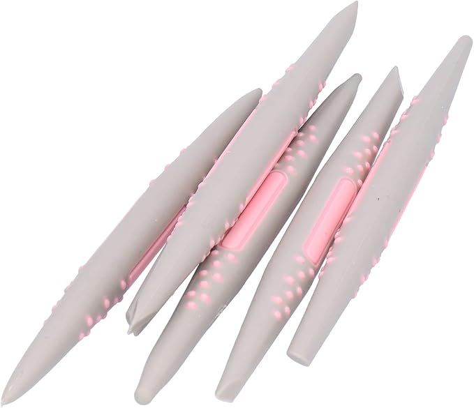 FLEXMAN 6Pcs Silicone Clay Sculpting Tool, Fondant Cake Decorating Tools, Modeling Dotting Tool, Pottery Craft Use for DIY Handicraft, Silicone Brush, Sculpture Pottery, Nail Art