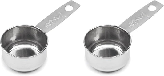 Fox Run 5140 Coffee Measure Scoop, 1 x 1.75 x 3.75 inches, Metallic (Pack of 2)