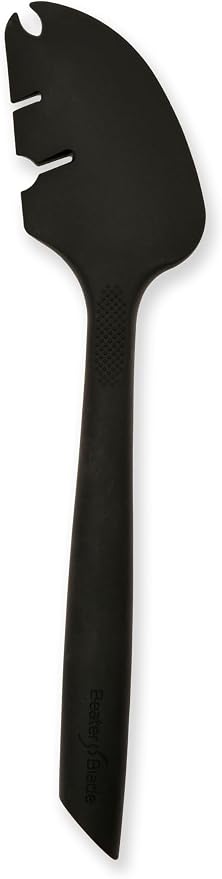 Silicone Spatula ONE Mixer Beater Scraper and Spatula, Black