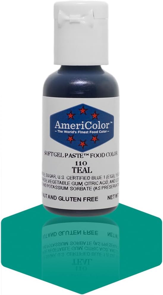 Americolor Soft Gel Paste Food Color, 0.75-Ounce, Teal