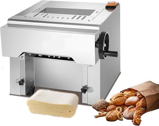 Electric Dough Roller Sheeter, Table Top Pizza Dough Press Mahcine, Commercial Dough Press Machine, Dough Pastry Sheeter Maker for Baking, For Making Pastries, Croissants, Pies,Cookies, Pizzas, Etc.