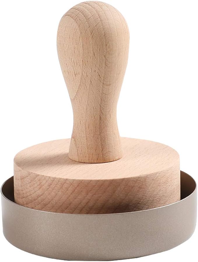 lasenersm 1 Set Egg Tart Tool Tart Press Tool Wooden Tart Tamper Wooden Pastry Pusher Wooden Pastry Egg Tart Pusher Mini Pie Dessert Metal Pan Mold Dough Pastry Wooden Tamper Pusher