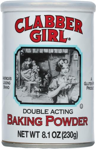Clabber Girl Double Acting Baking Powder, 8.1 Ounce, (Pack of 2)