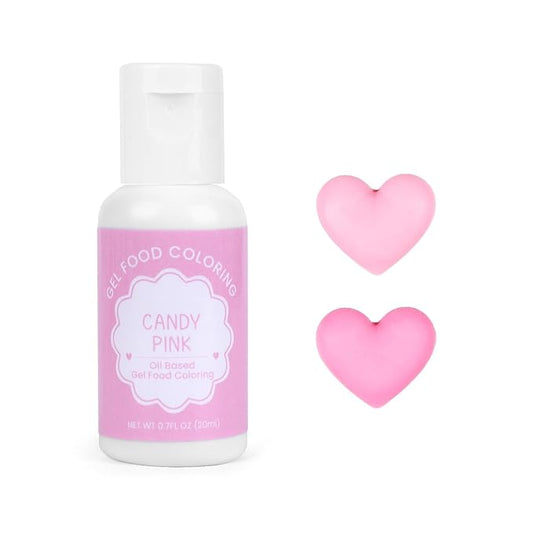 Oil Based Food Coloring for Chocolate, 20ml Edible Candy Pink Oil Based Food Coloring Gel for Cake Decorating, Sugar, Candy Melts, Baking, Cookies, Icing Frosting, Meringues, Cream- 0.7 Fl. Oz(Candy Pink)