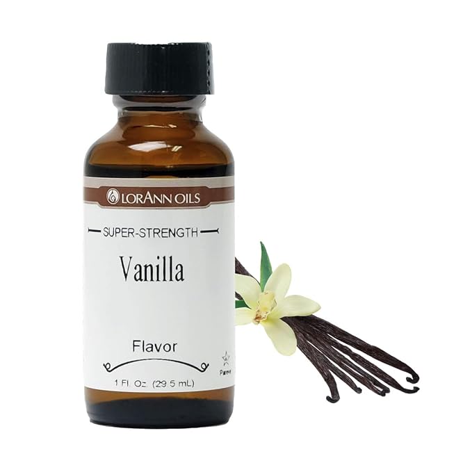 LorAnn Oils Super Strength Flavoring - Used For Candy Making, Flavoring Extracts, Baking, Hard Candy, and Flavor Oils - Bold, Natural Flavors 4X Stronger Than Extracts - Vanilla, 1 fl oz