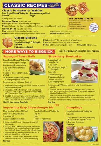 Betty Crocker Bisquick Pancake and Baking Mix,Original,Makes About 60 Pancakes,40 oz,(Pack of 2)