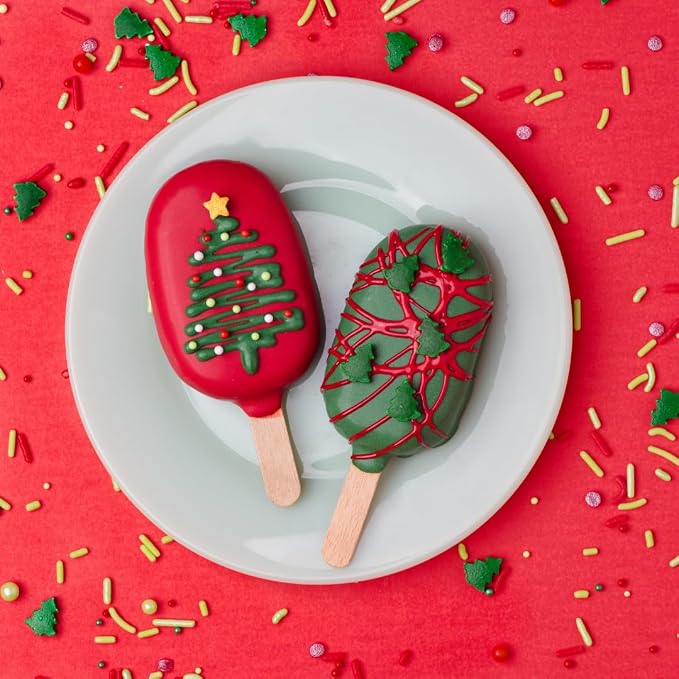 Sweets Indeed Oil Food Coloring, Variety of Colors, Perfect for Cookies, Fondant, Frosting, Baking and Decorations (2 Pack Xmas)