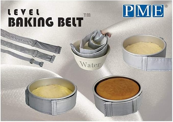 PME Level Baking Belt for Round and Square Pans, 42 x 4-inch, Gray