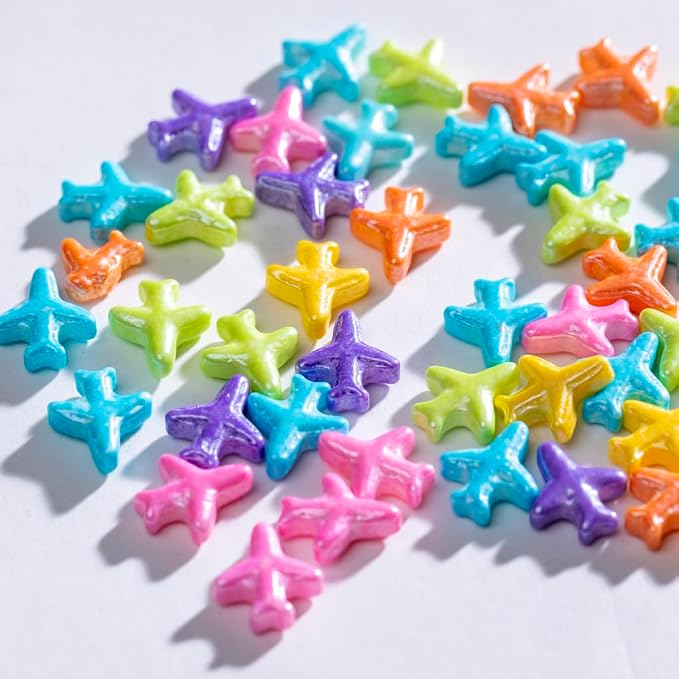 NIPEOR Rainbow Airplane Sprinkles for Cake Cupcake Decorations,Edible Pearl Sprinkles 4.6oz/130g Edible Sprinkles Topping ,Sprinkles for Cake Cupcake Decorating, Sugar Candy Sprinkles (Colored Airplane)