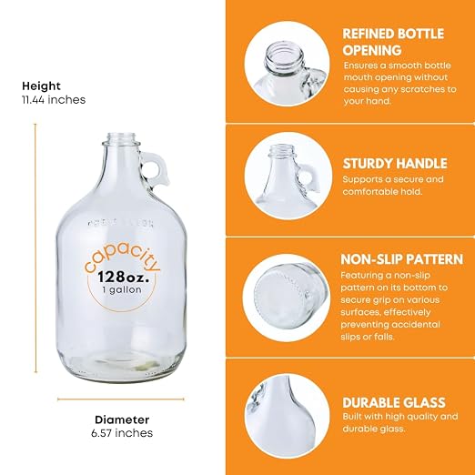 FastRack - Shepherd Made Mead Making Kit - 1 Gallon Jug Fermentation Set with Clear Glass Fermentation Jar, 3pc Airlocks, Rubber Stopper, Yeast Nutrient & Mead Yeast for Home Brewing