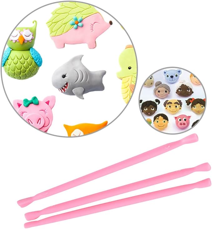 Cake Decor 11 pcs Mould Kit Sculpting Modeling Craft Decorating Plastic Baking Carving Cake Tool Sugar Cutter Cooking Eye Crafting Lace Tools Printing Fondant Dotting Cake Decorating