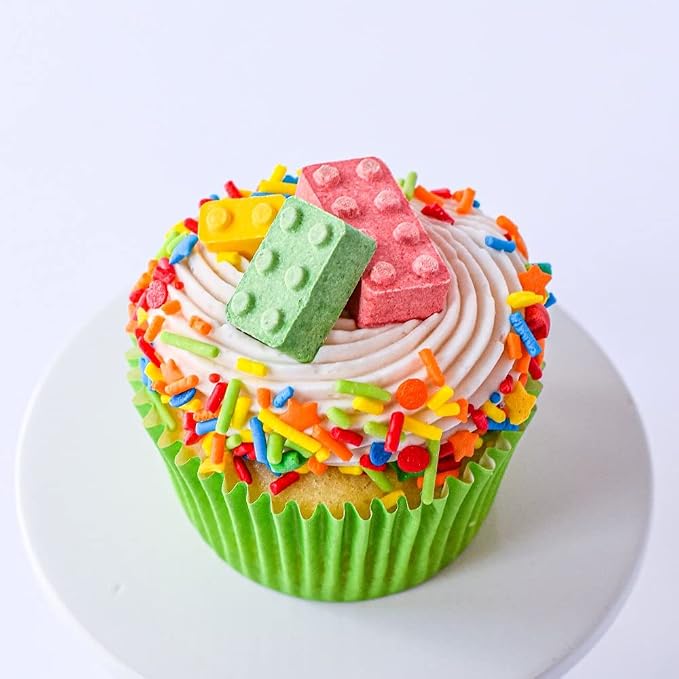 Primary Color Sprinkles ABC Alphabet Sprinkles for Cake Decorating, Baking Cookies, Cupcakes - Bright Colorful Rainbow Cake Sprinkle Decorations and Toppings in Jimmies, Nonpareils, Pearls, with Confetti and Star Quin Sprinkle