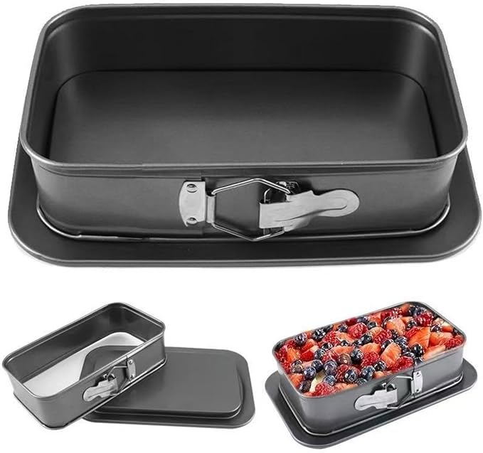 1 Nonstick Carbon Steel Springform Cake Pan Leakproof Design Oven Dishwasher Safe Baking for Desserts & Cheesecakes Nonstick Baking Pan with Locking Clasp